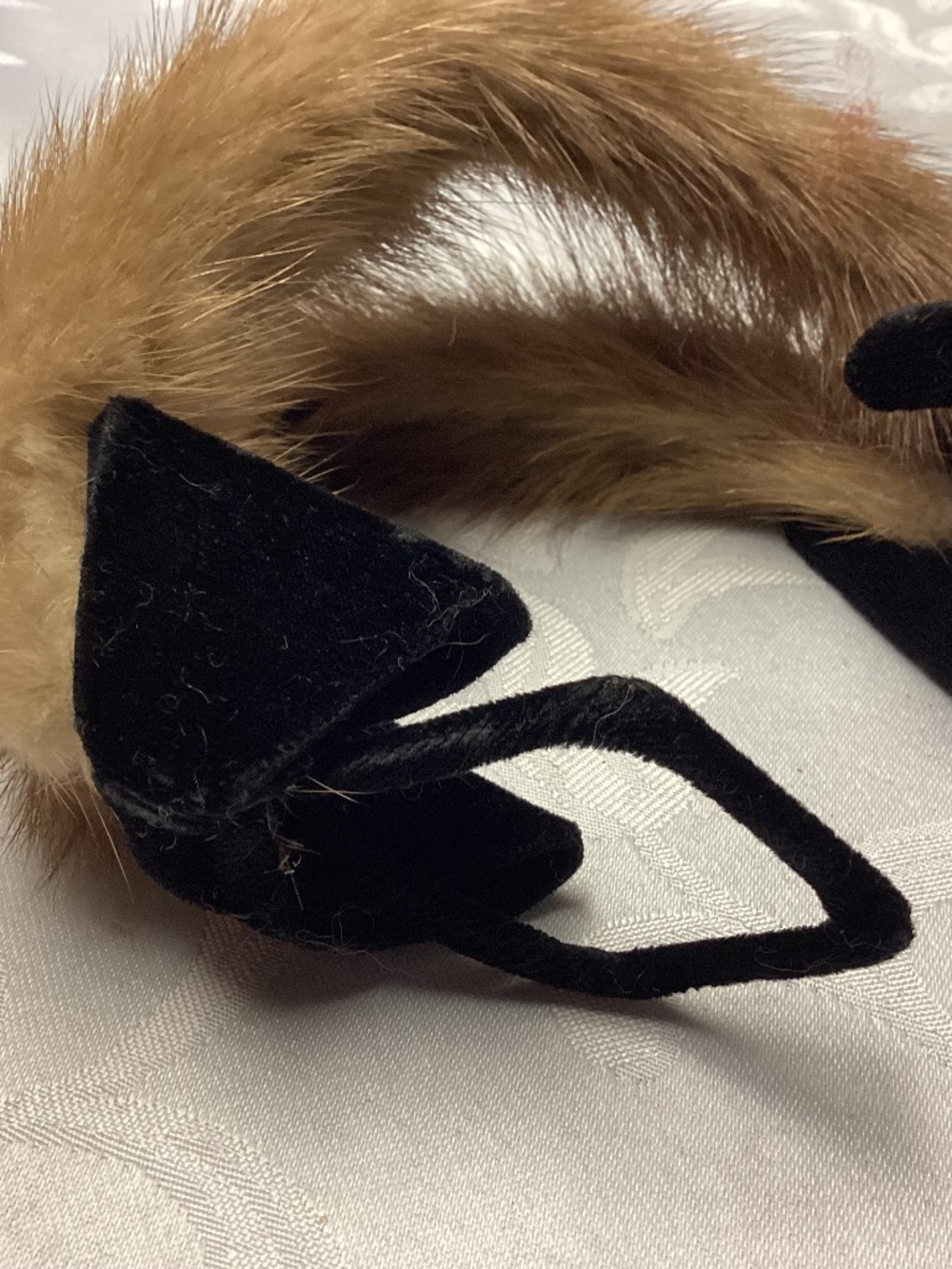 FUR HEAD BAND. VINTAGE MINK !!!